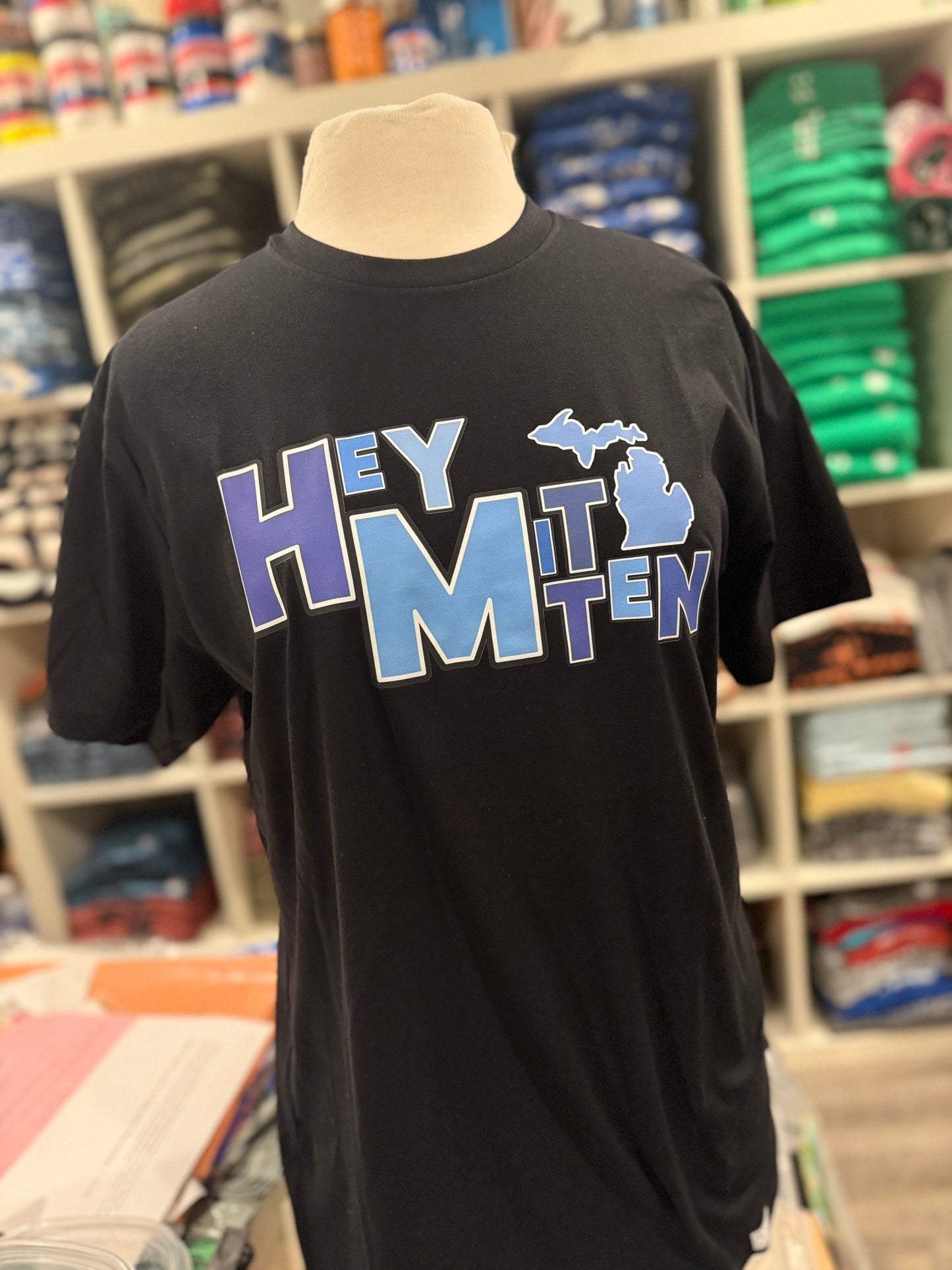 Stacked Hey Mitten T-shirt