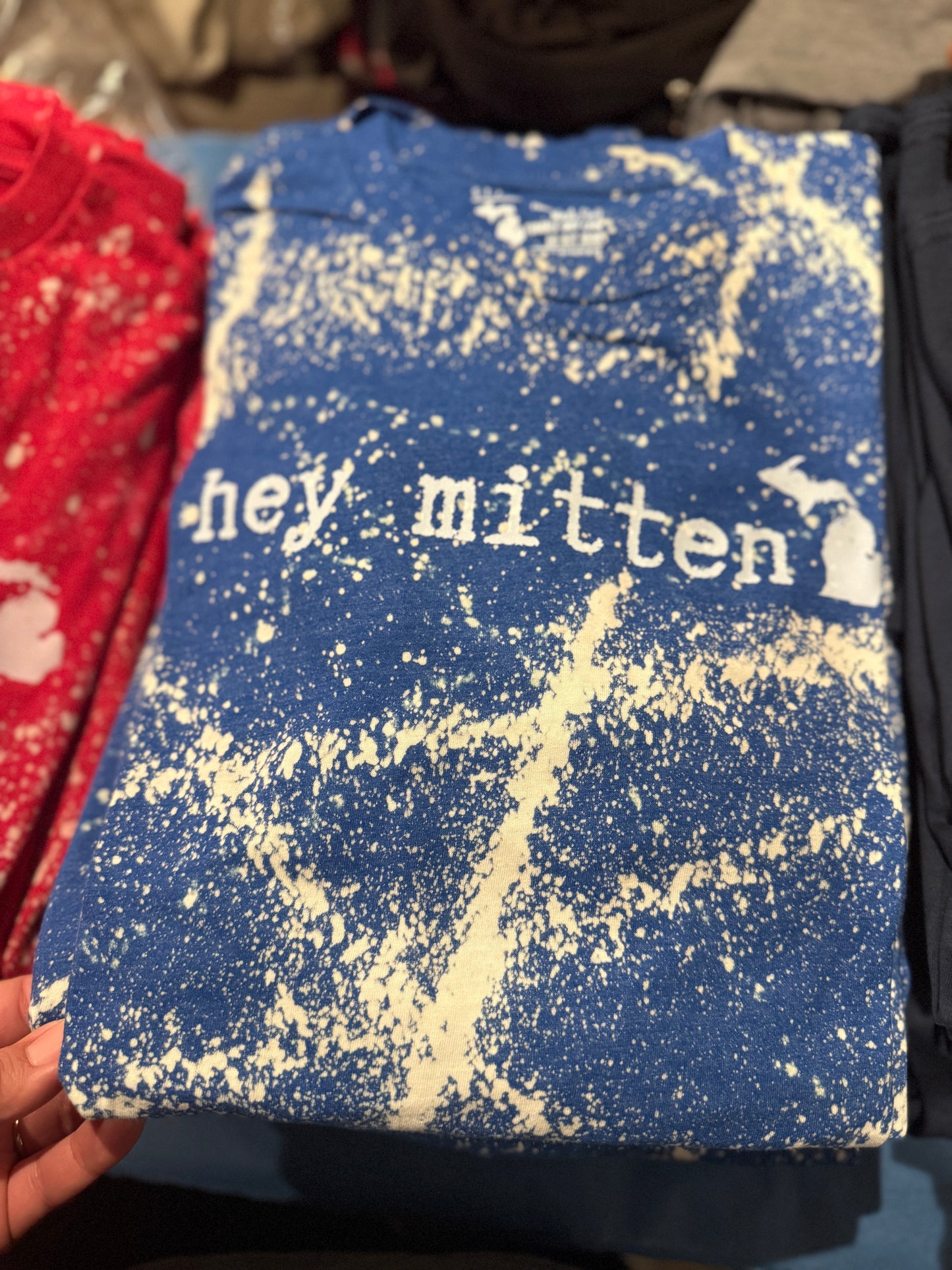 Bleached Hey Mitten T-shirt
