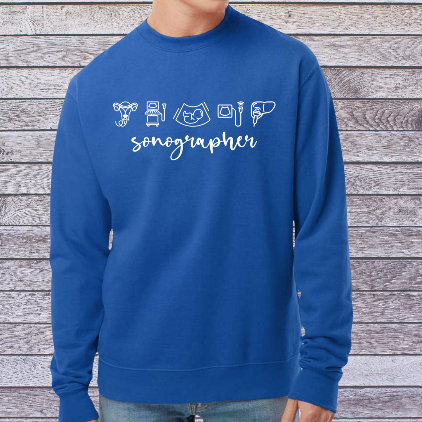 Sonographer Icons Sweatshirt
