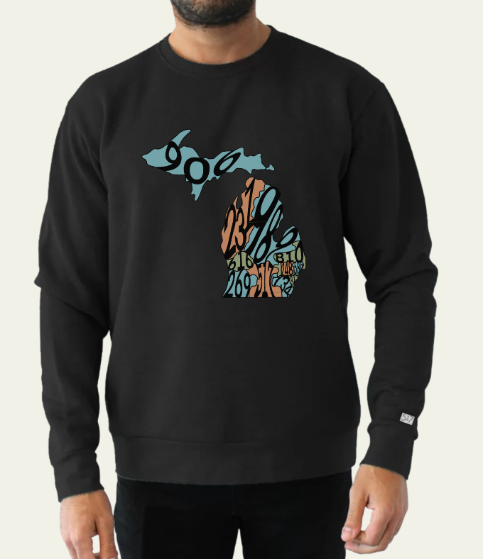 Area Codes Crewneck Sweatshirt