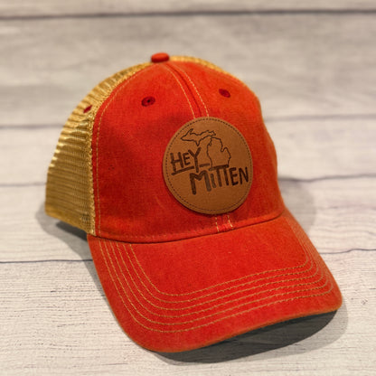 Hey Mitten Leather Patch Soft Hat