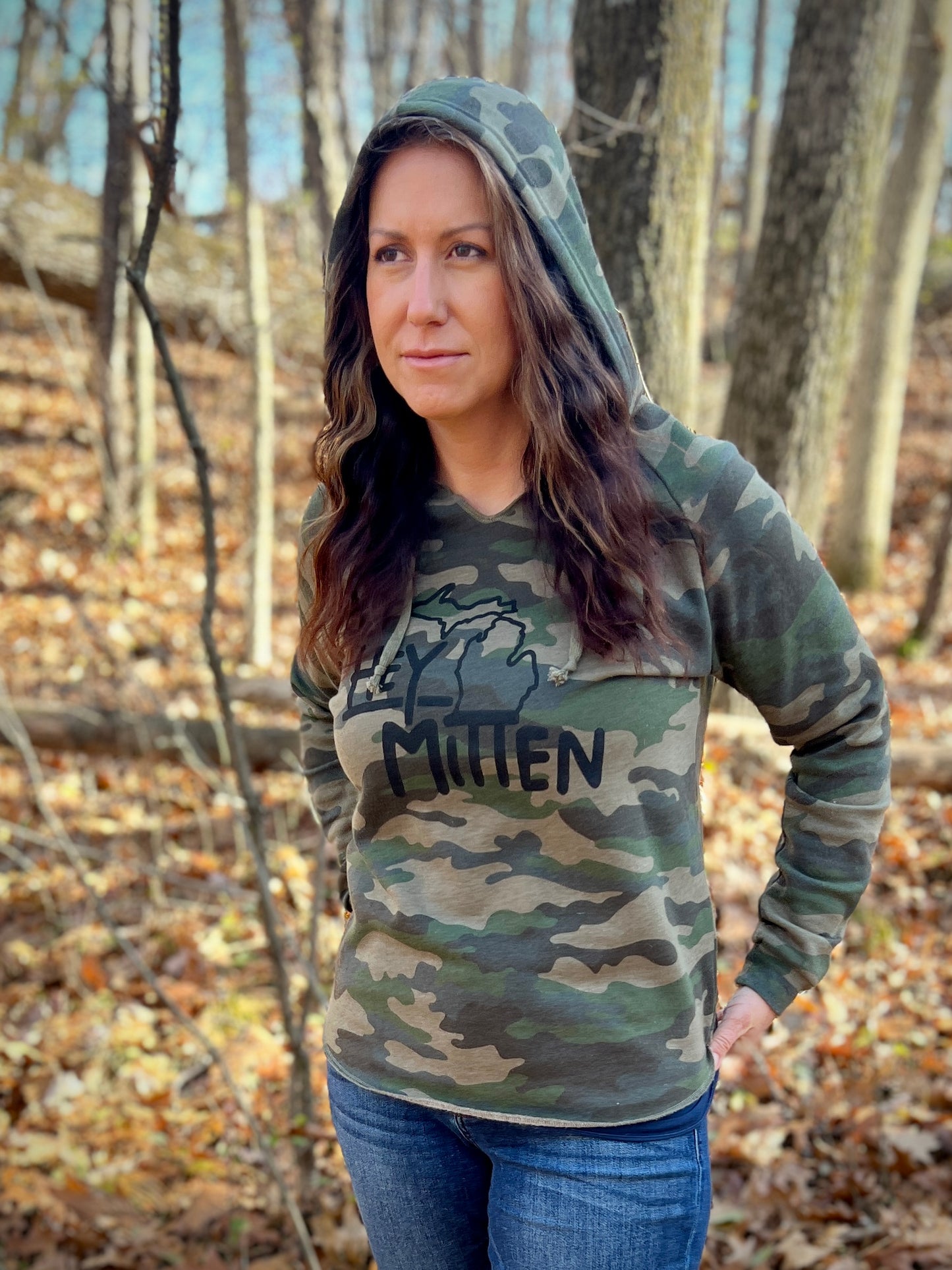 Hey Mitten Camo Hoodie