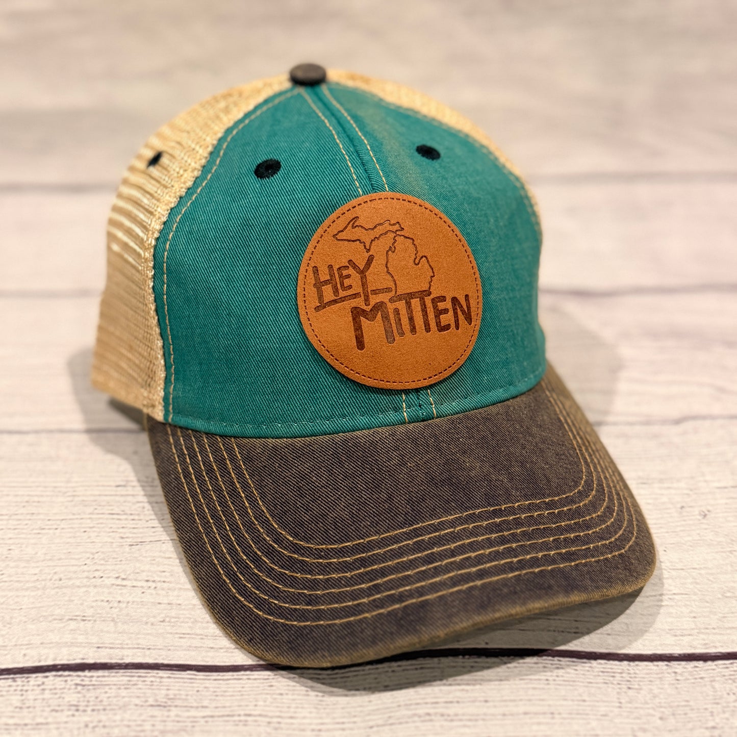 Hey Mitten Leather Patch Soft Hat