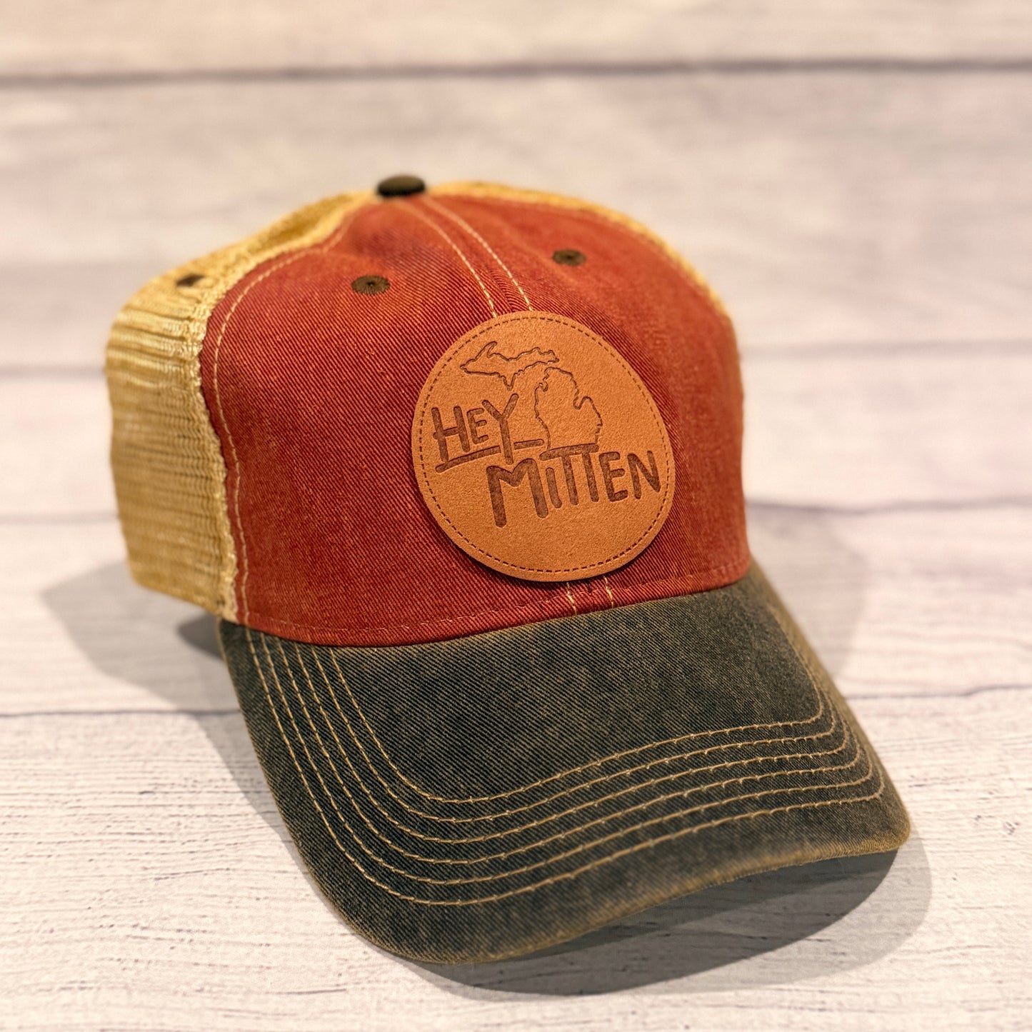 Hey Mitten Leather Patch Soft Hat