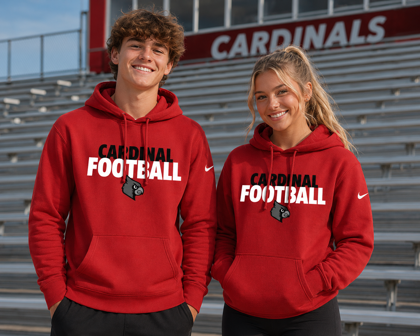 Cardinal Football NIKE Hoodie