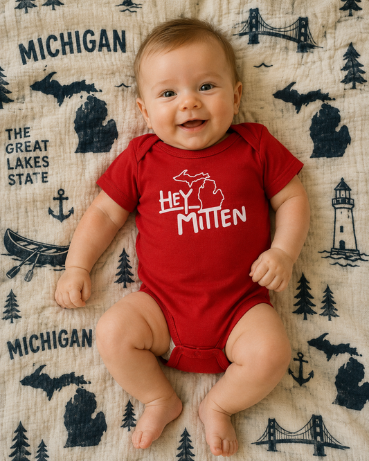 Hey Mitten Baby Bodysuit