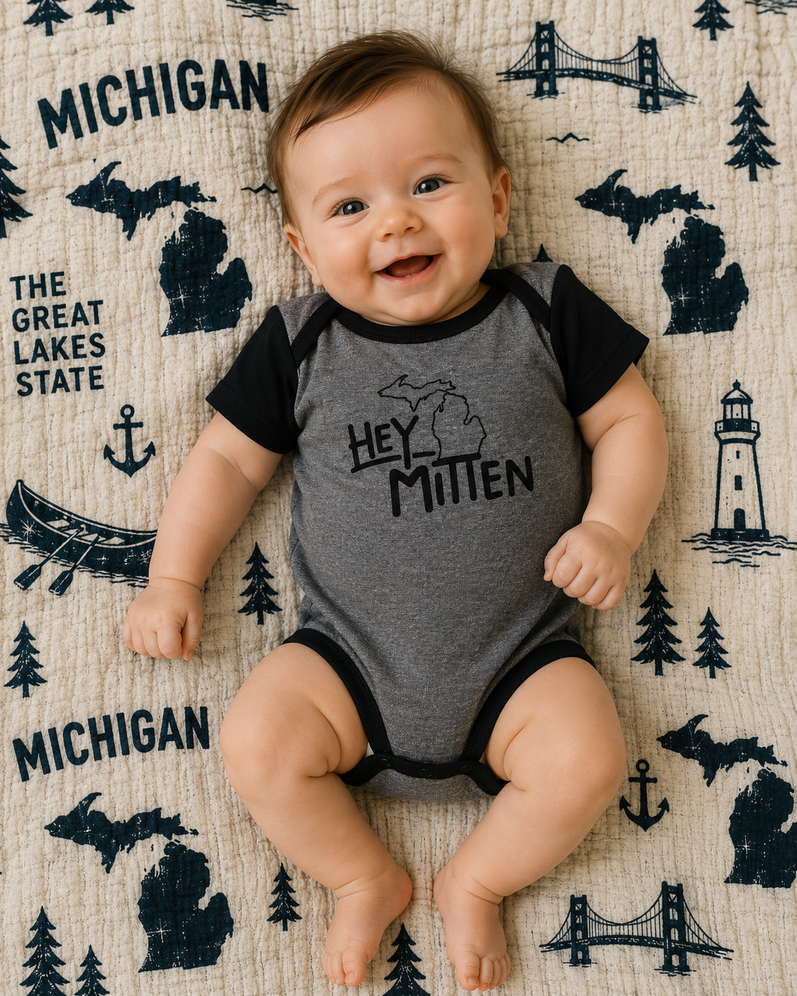 Hey Mitten Baby Bodysuit