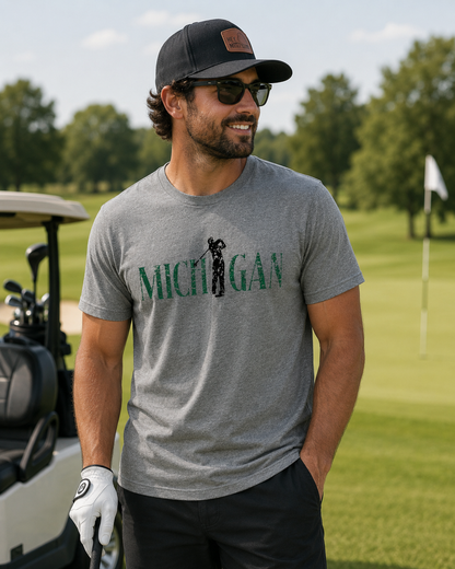 Golf Distressed Michigan Golfer