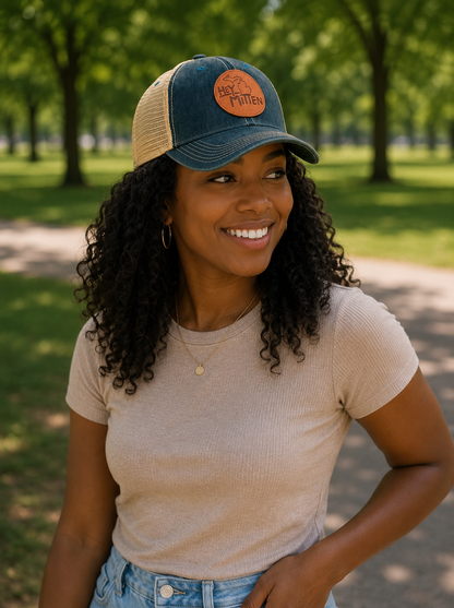 Hey Mitten Leather Patch Soft Hat