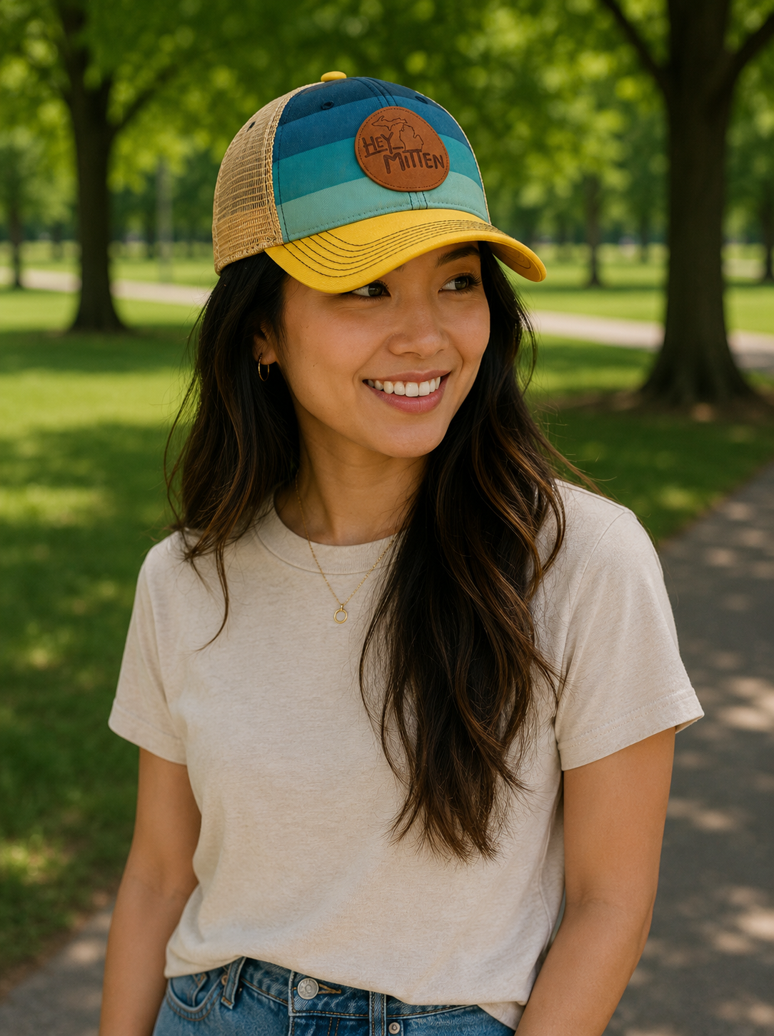 Hey Mitten Leather Patch Soft Hat