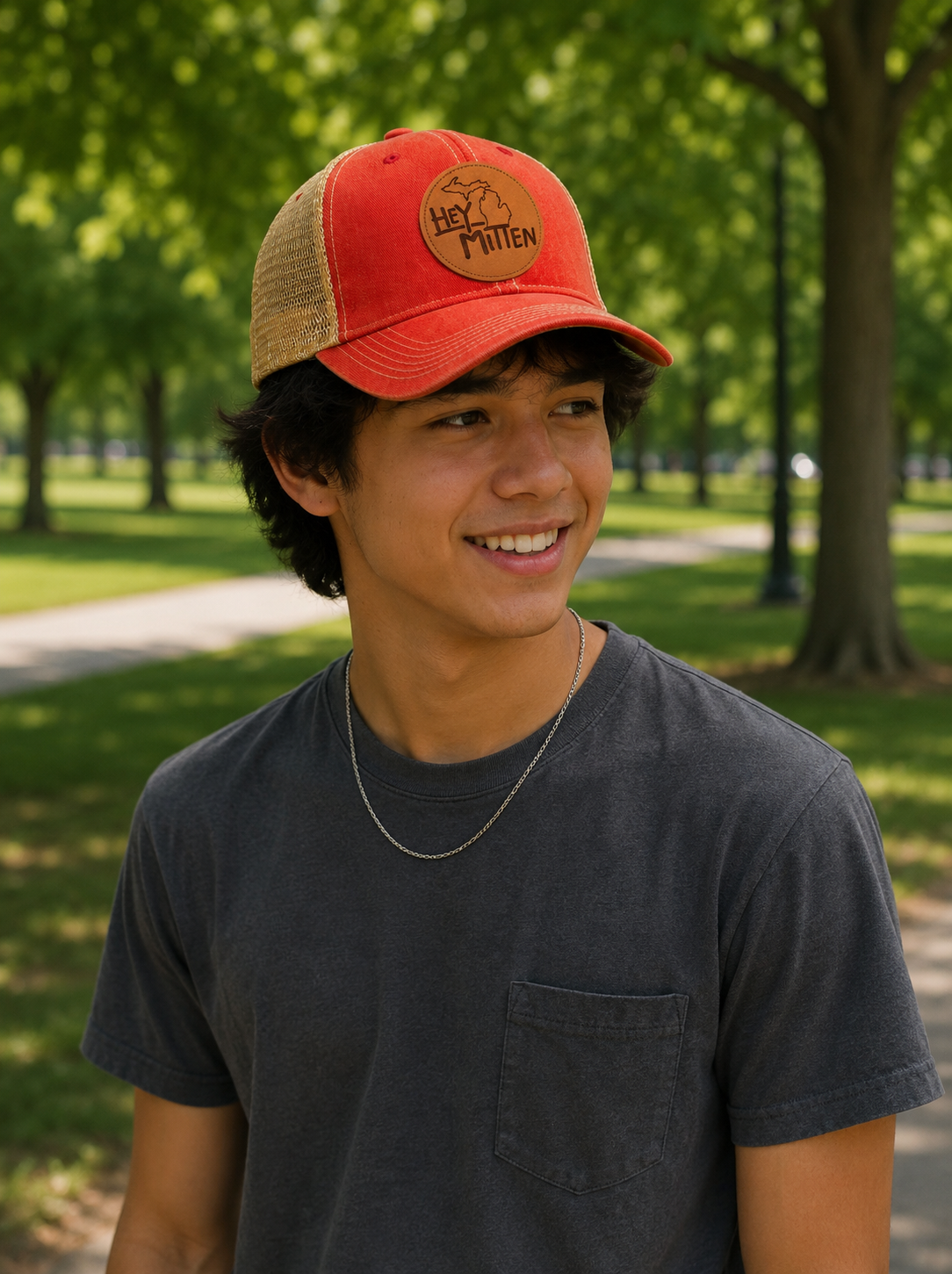 Hey Mitten Leather Patch Soft Hat