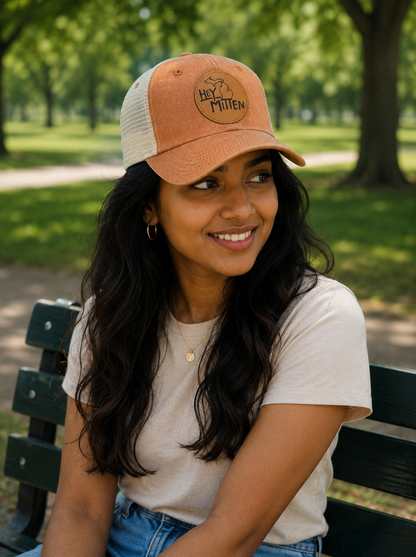 Hey Mitten Leather Patch Soft Hat