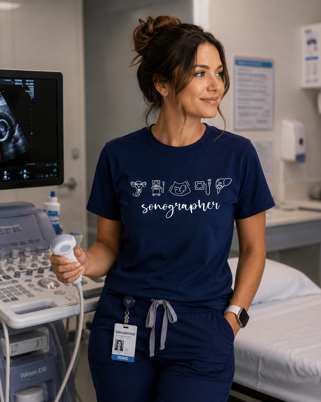 Sonographer Icons T-Shirt
