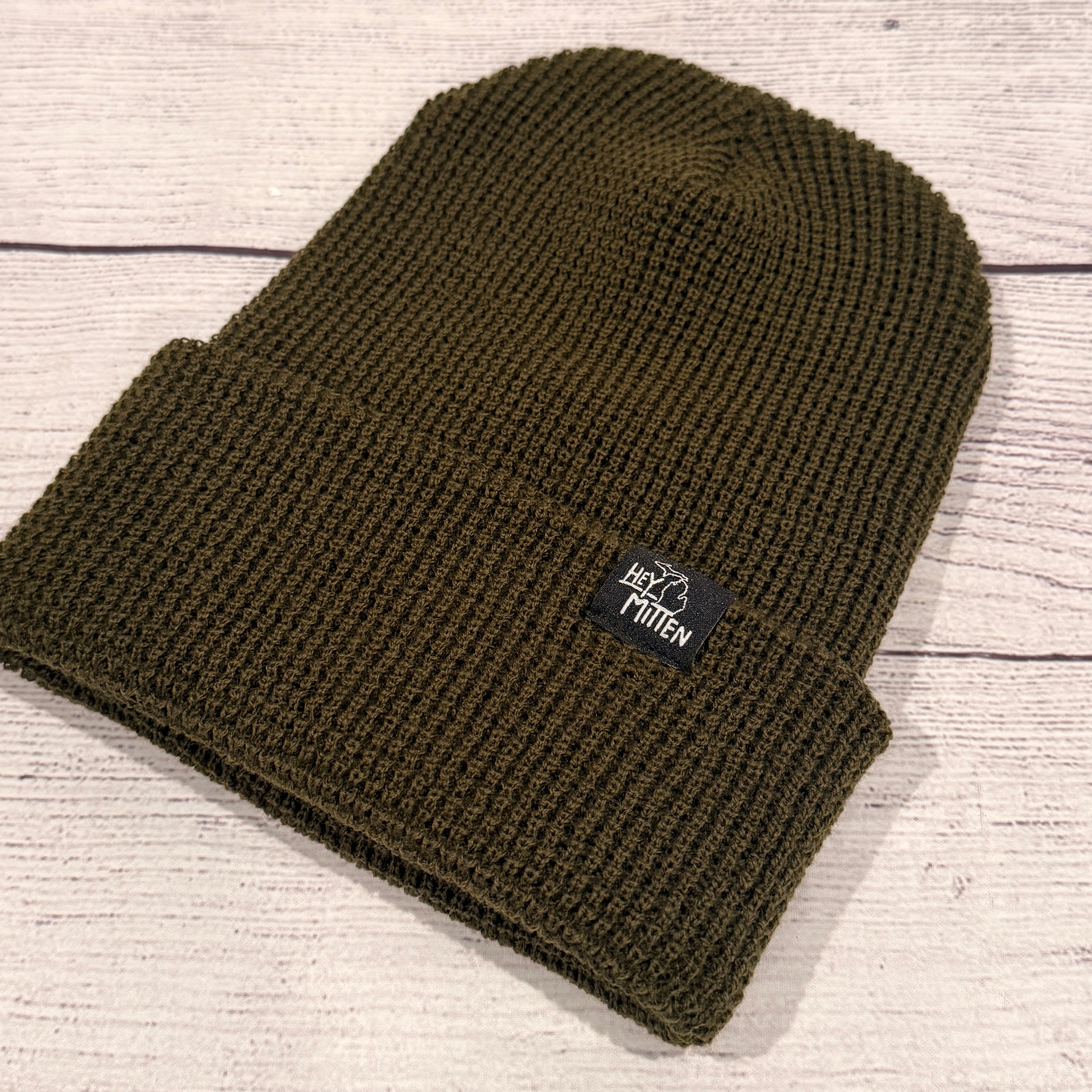 Hey Mitten Waffle Beanie – 517 Threads