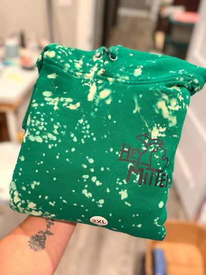 Northern Lights Bleached Hey Mitten Hoodie