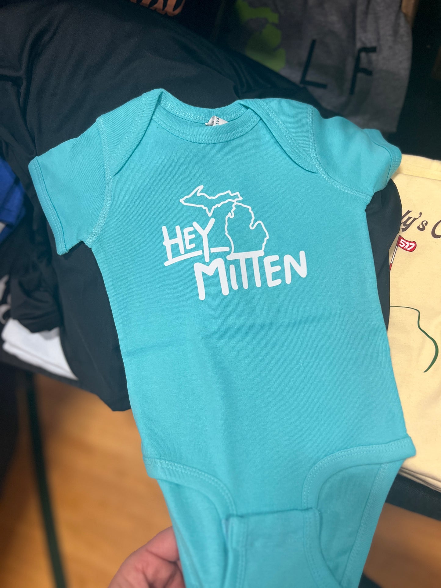 Hey Mitten Infant Onesie