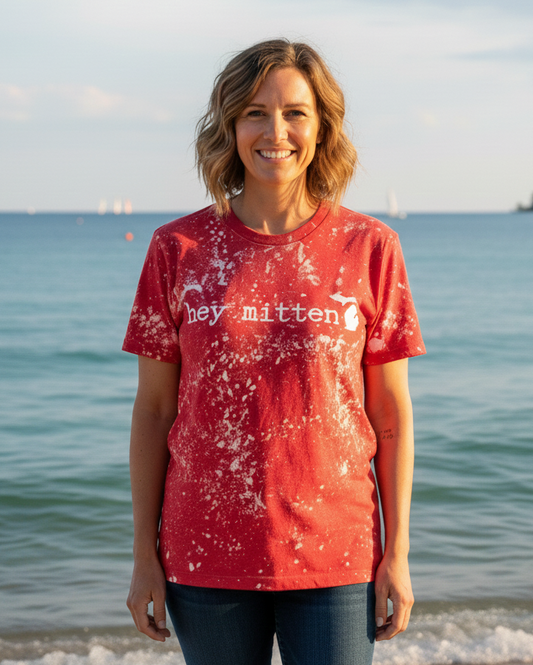 Bleached Hey Mitten T-shirt