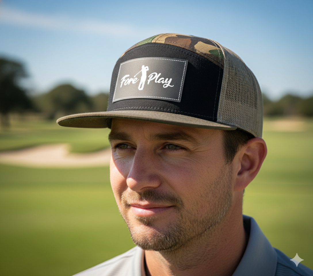 Fore Play Golf Flat Bill Hat