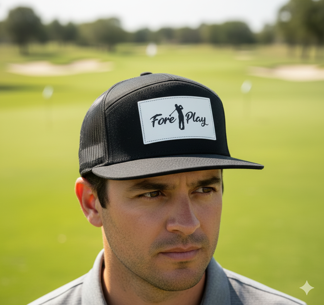 Fore Play Golf Flat Bill Hat