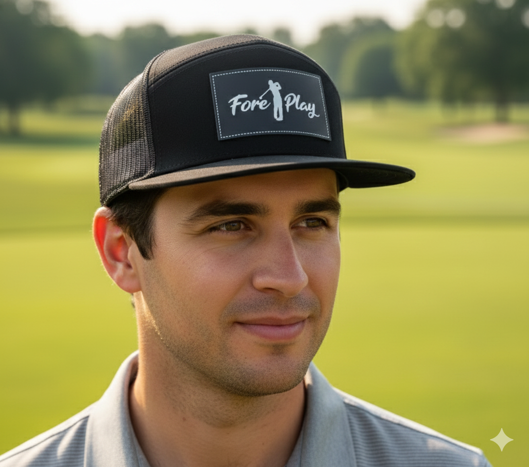 Fore Play Golf Flat Bill Hat