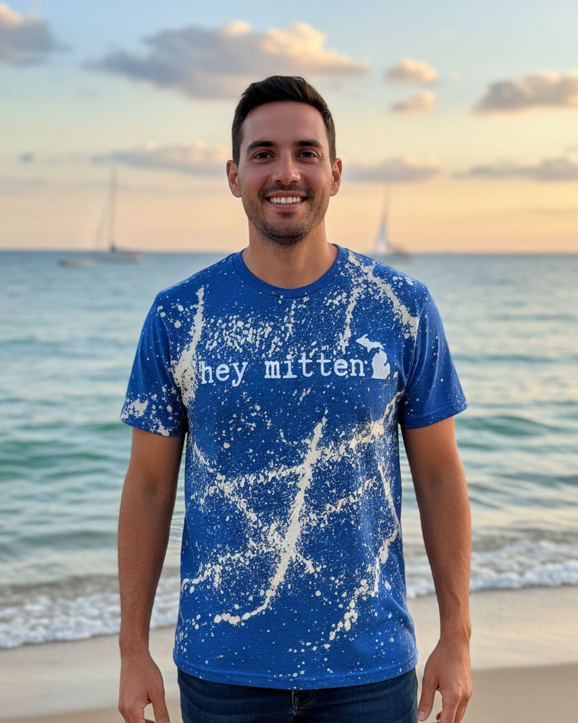 Bleached Hey Mitten T-shirt