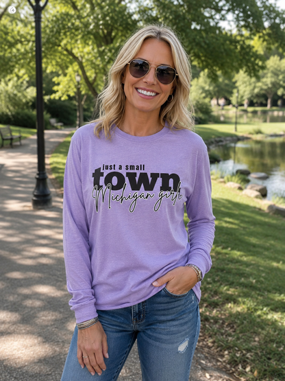 Just A Small Town Michigan Girl Shirt