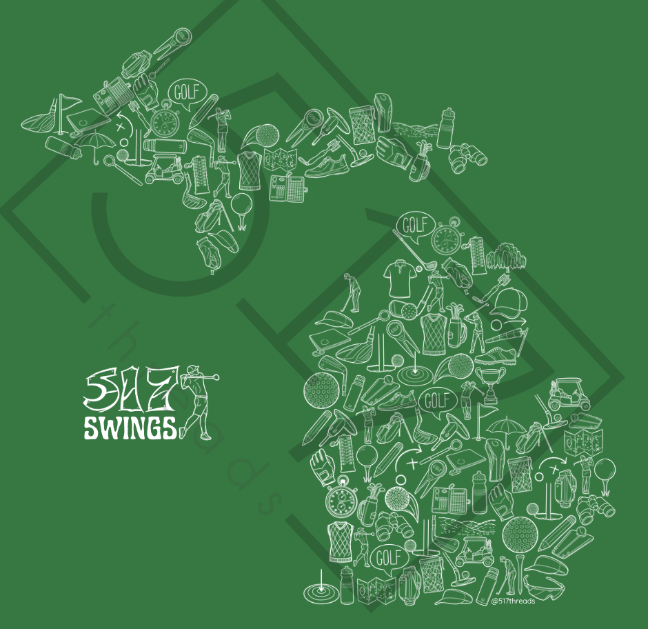 517 Swing Golf Icons T-shirt