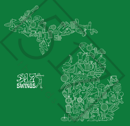 517 Swing Golf Icons T-shirt