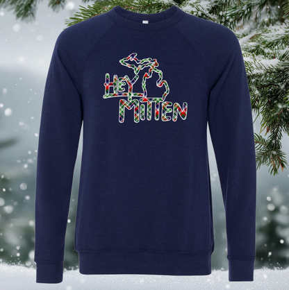 Christmas Hey Mitten Crewneck Sweatshirt
