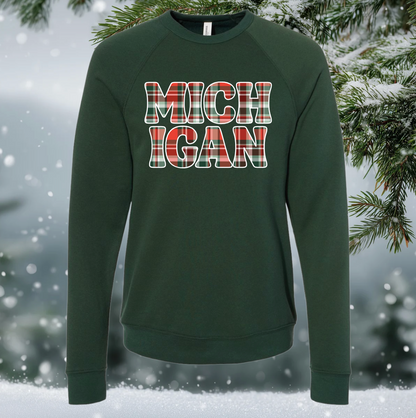 Christmas Michigan Crewneck Sweatshirt