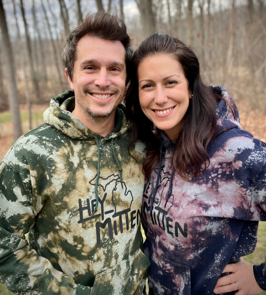 Hey Mitten Bleached Hoodie